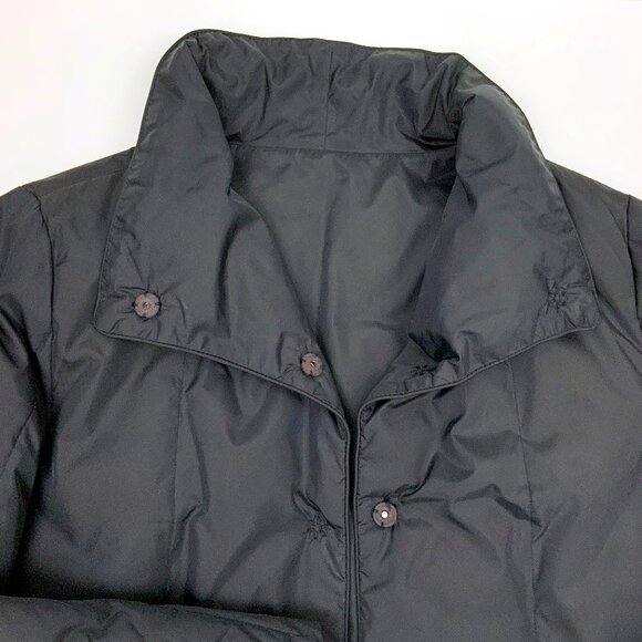 Eileen Fisher Black Riversable Down Filled Short Jacket PM - Picture 14 of 16